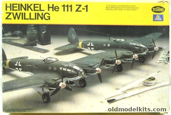 Testors 1/72 Heinkel He-111 Z-1  Zwilling Glider Tug - Russian Summer/Winter 1943, 867 plastic model kit
